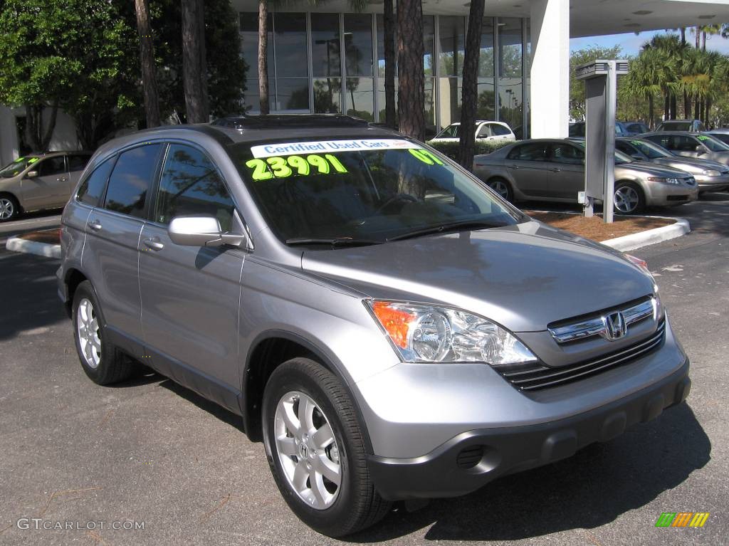 2007 CR-V EX-L - Whistler Silver Metallic / Gray photo #1