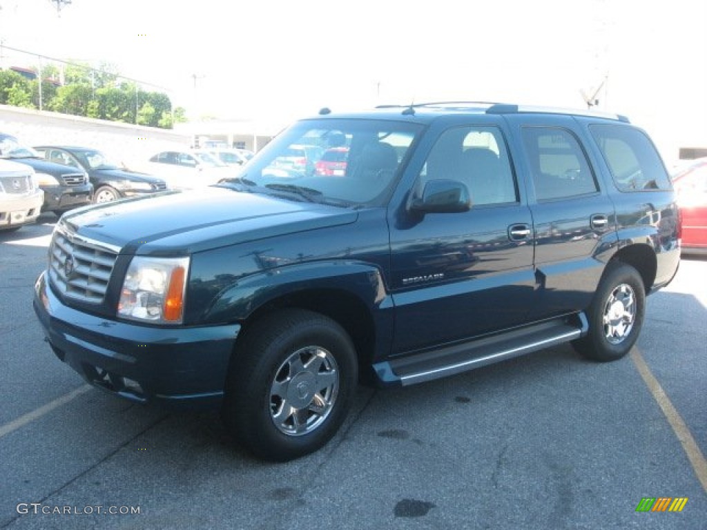 2005 Escalade AWD - Rip Tide Blue / Pewter photo #9