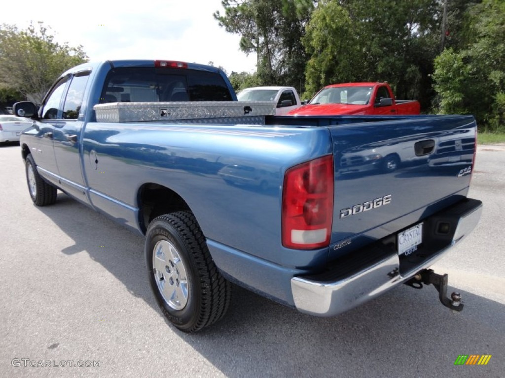 2002 Ram 1500 SLT Quad Cab 4x4 - Atlantic Blue Pearl / Dark Slate Gray photo #3