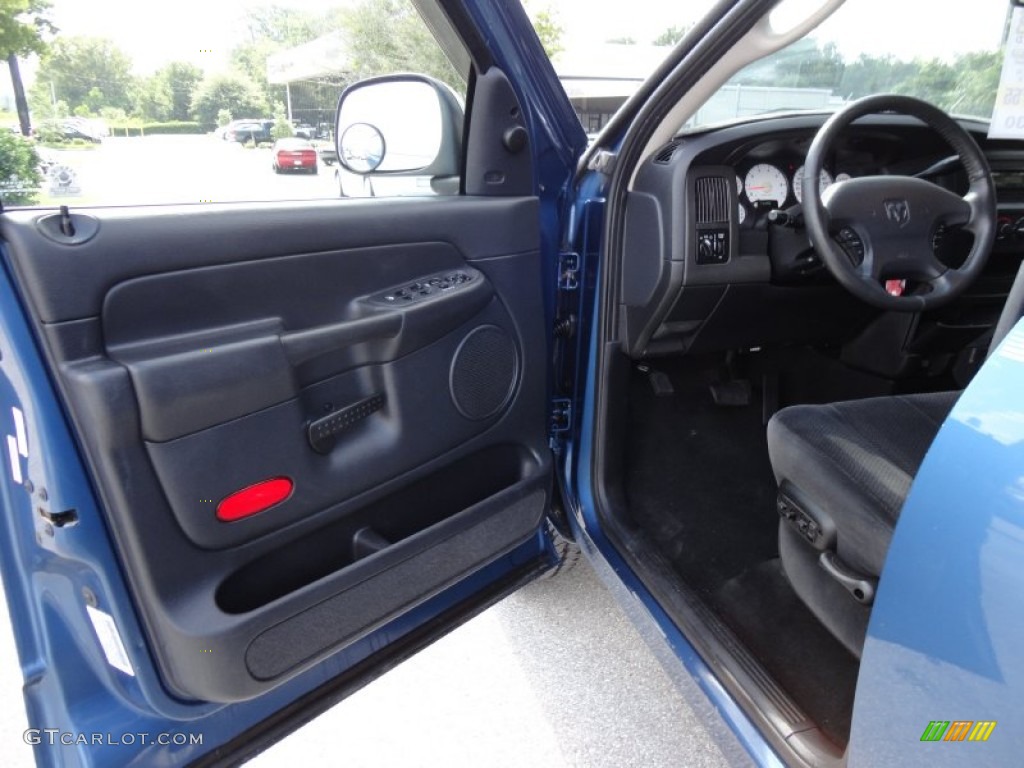 2002 Ram 1500 SLT Quad Cab 4x4 - Atlantic Blue Pearl / Dark Slate Gray photo #4