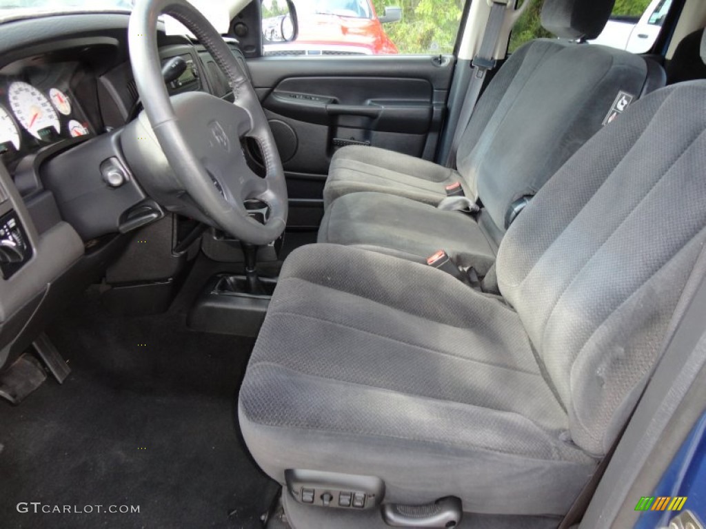 Dark Slate Gray Interior 2002 Dodge Ram 1500 SLT Quad Cab 4x4 Photo #52834033