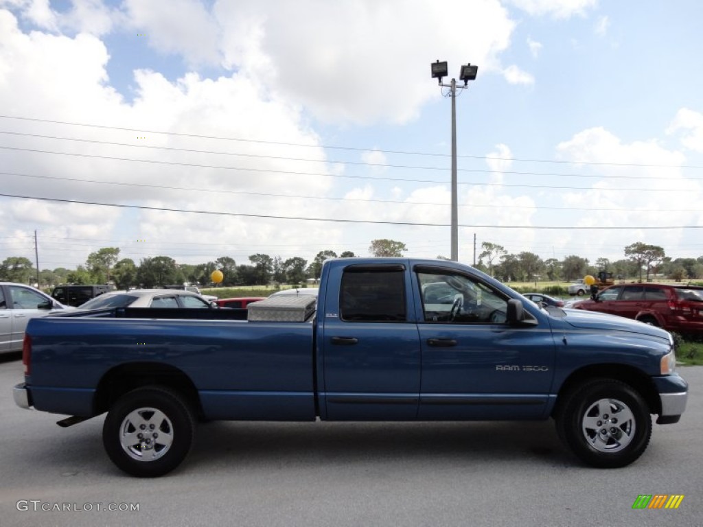 2002 Ram 1500 SLT Quad Cab 4x4 - Atlantic Blue Pearl / Dark Slate Gray photo #11