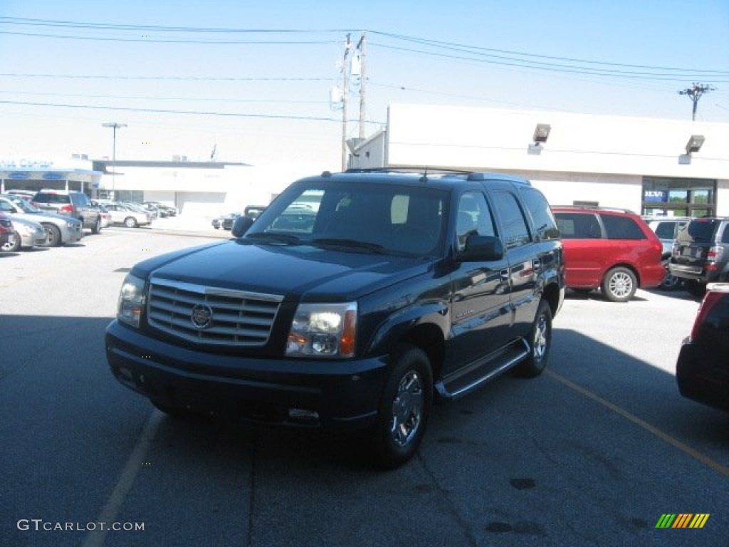 2005 Escalade AWD - Rip Tide Blue / Pewter photo #47
