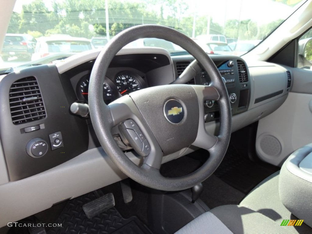 2009 Chevrolet Silverado 1500 LS Regular Cab 4x4 Dark Titanium Steering Wheel Photo #52834518