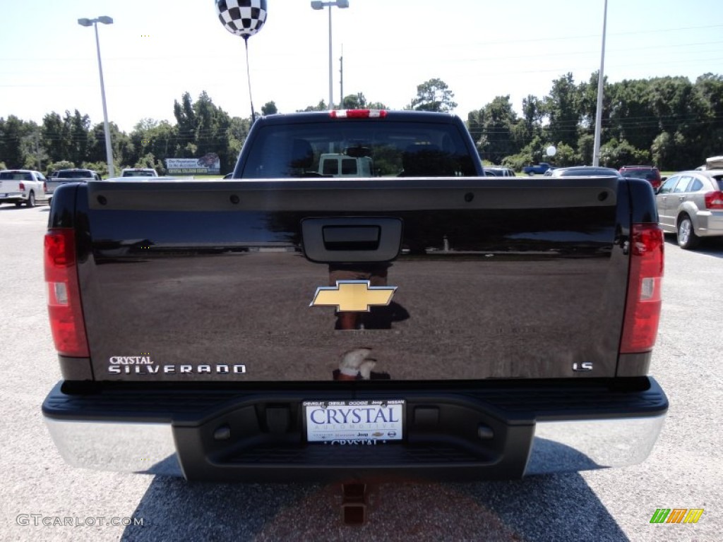 2009 Silverado 1500 LS Regular Cab 4x4 - Dark Cherry Red Metallic / Dark Titanium photo #7