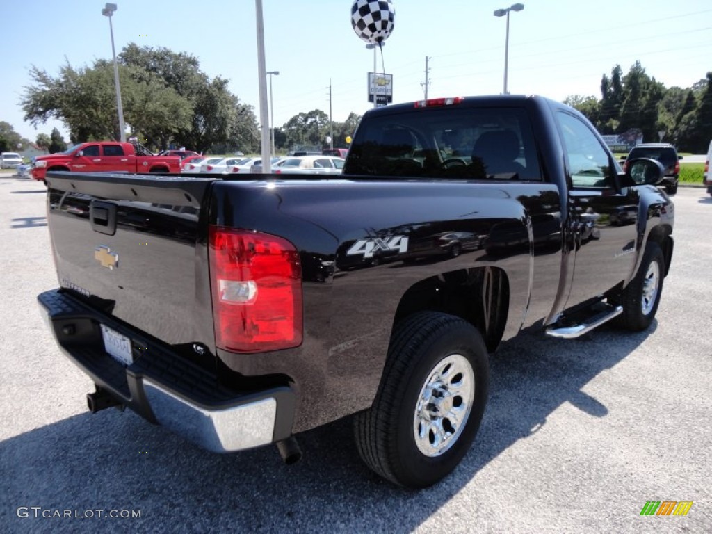 2009 Silverado 1500 LS Regular Cab 4x4 - Dark Cherry Red Metallic / Dark Titanium photo #8
