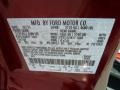 FL: Toreador Red Metallic 2012 Ford Escape Limited V6 4WD Color Code