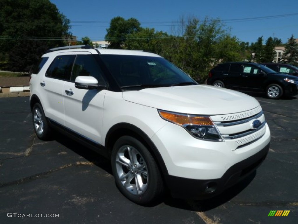 2012 Explorer Limited 4WD - White Platinum Tri-Coat / Charcoal Black photo #1