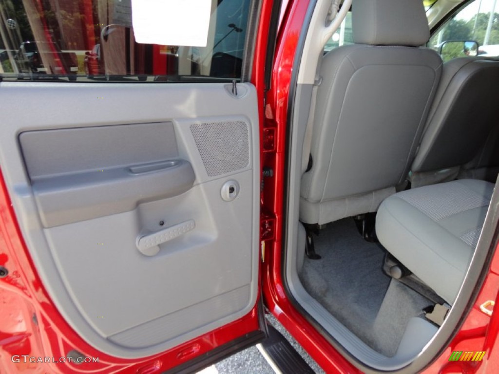 2007 Ram 3500 ST Quad Cab 4x4 Dually - Inferno Red Crystal Pearl / Medium Slate Gray photo #6