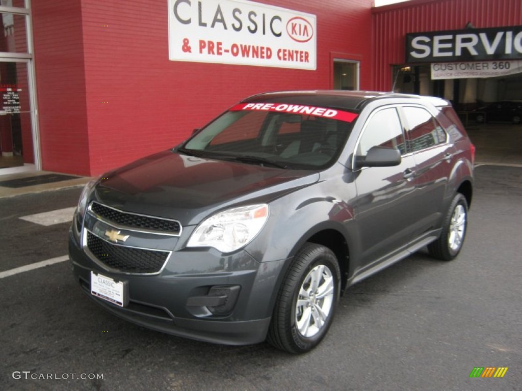 2010 Equinox LS - Cyber Gray Metallic / Jet Black/Light Titanium photo #1