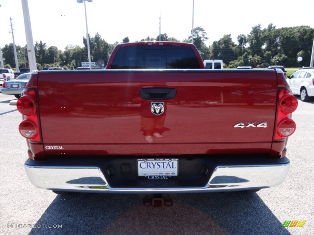 2007 Ram 3500 ST Quad Cab 4x4 Dually - Inferno Red Crystal Pearl / Medium Slate Gray photo #9