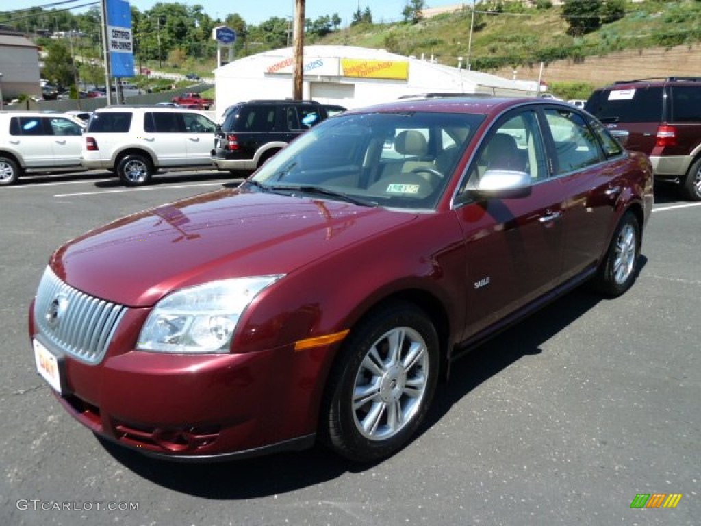 2008 Sable Premier Sedan - Merlot Metallic / Medium Light Stone photo #5