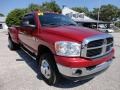 2007 Inferno Red Crystal Pearl Dodge Ram 3500 ST Quad Cab 4x4 Dually  photo #12
