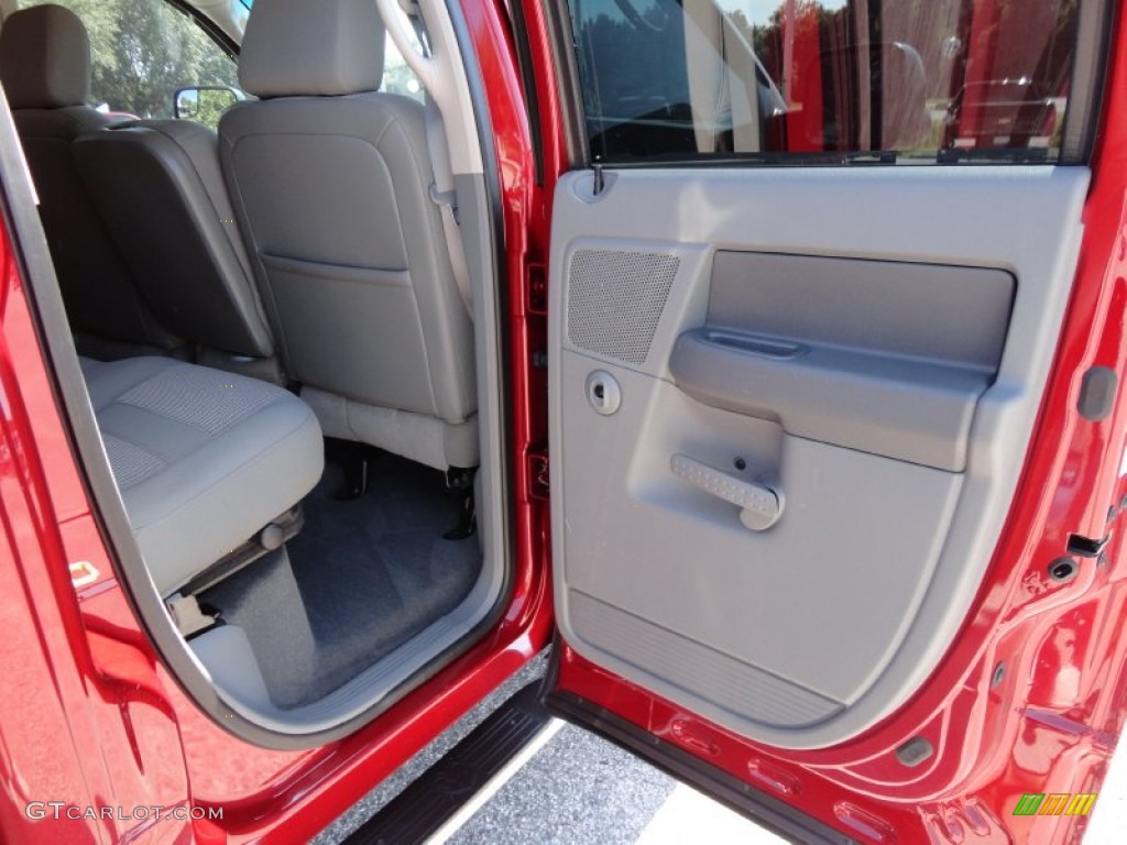 2007 Ram 3500 ST Quad Cab 4x4 Dually - Inferno Red Crystal Pearl / Medium Slate Gray photo #13