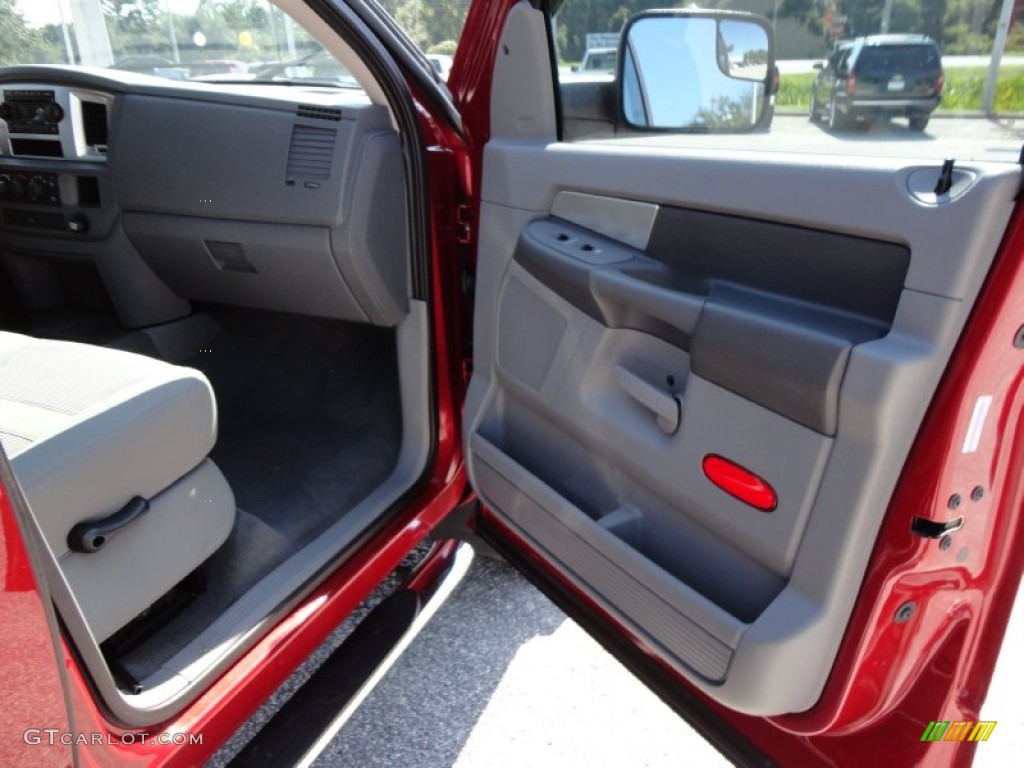 2007 Ram 3500 ST Quad Cab 4x4 Dually - Inferno Red Crystal Pearl / Medium Slate Gray photo #15