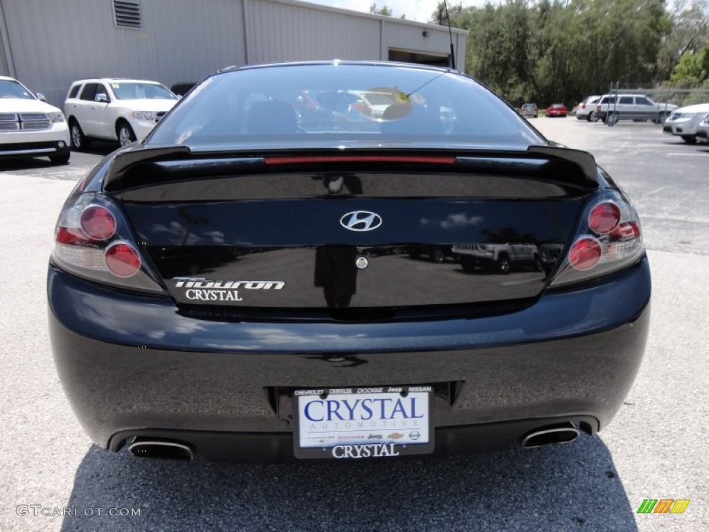 2008 Tiburon GS - Black Pearl / GS Black Cloth photo #8