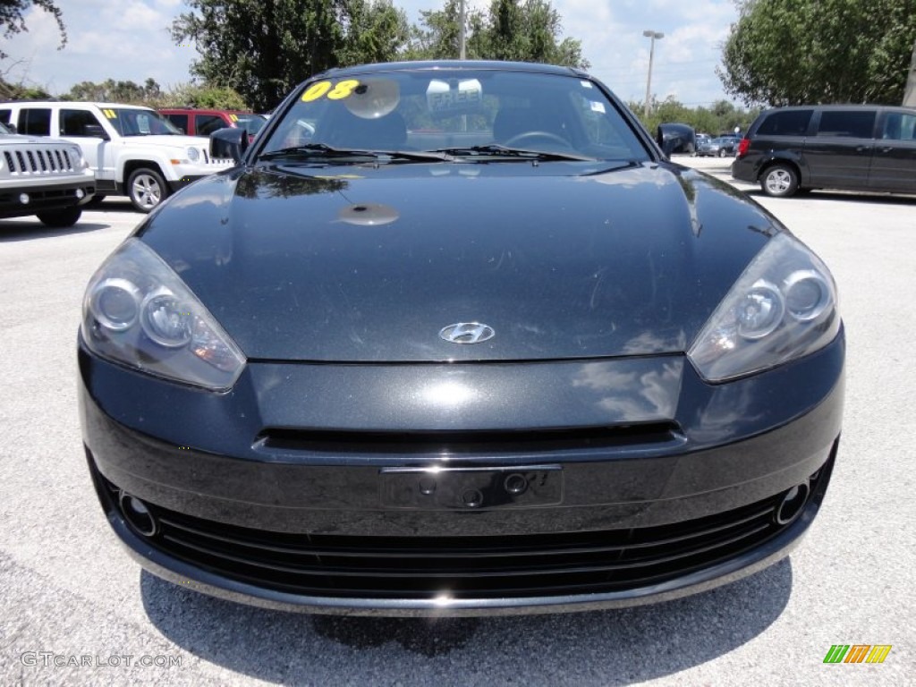 2008 Tiburon GS - Black Pearl / GS Black Cloth photo #15