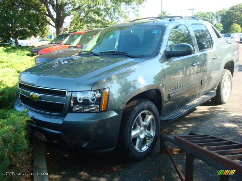 2011 Avalanche LS 4x4 - Steel Green Metallic / Ebony photo #1