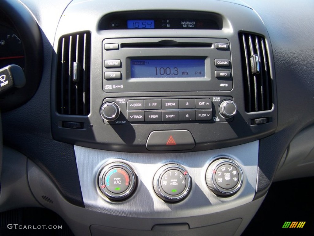 2009 Elantra SE Sedan - Black Pearl / Gray photo #6