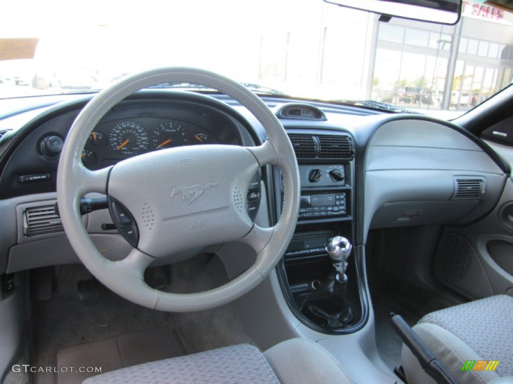 1997 Ford Mustang GT Coupe Medium Graphite Dashboard Photo #52837548