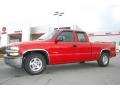 2002 Victory Red Chevrolet Silverado 1500 LT Extended Cab  photo #1