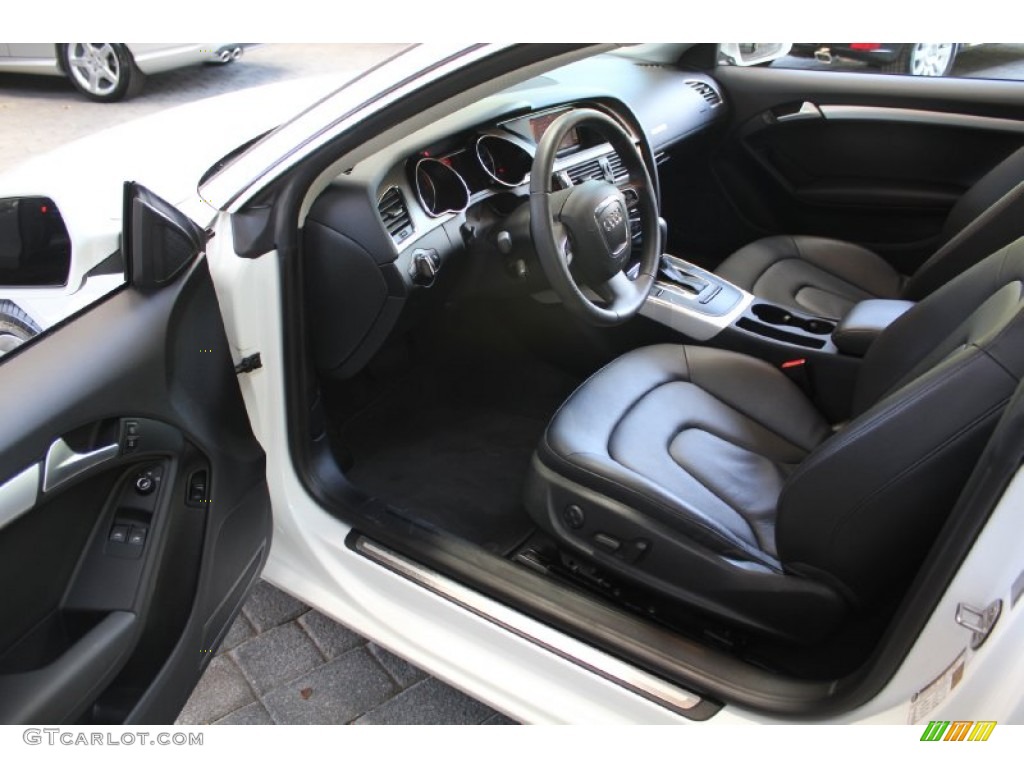 Black Interior 2010 Audi A5 2.0T quattro Coupe Photo #52838289