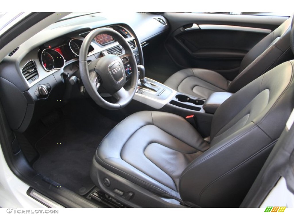 Black Interior 2010 Audi A5 2.0T quattro Coupe Photo #52838307