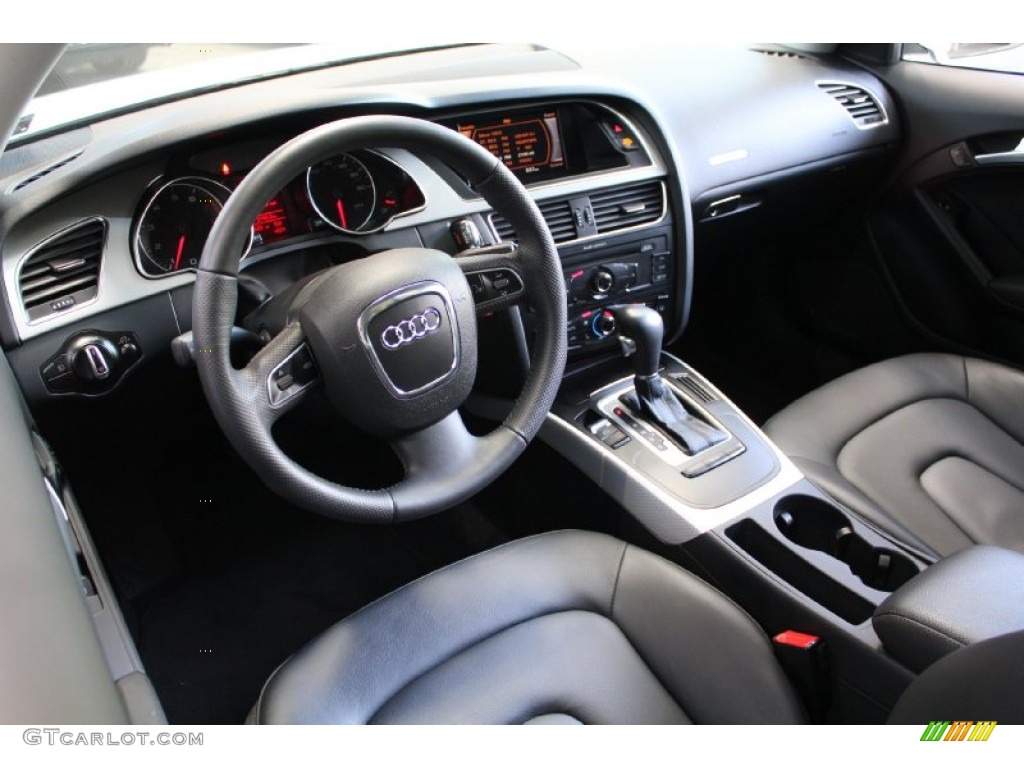 Black Interior 2010 Audi A5 2.0T quattro Coupe Photo #52838322