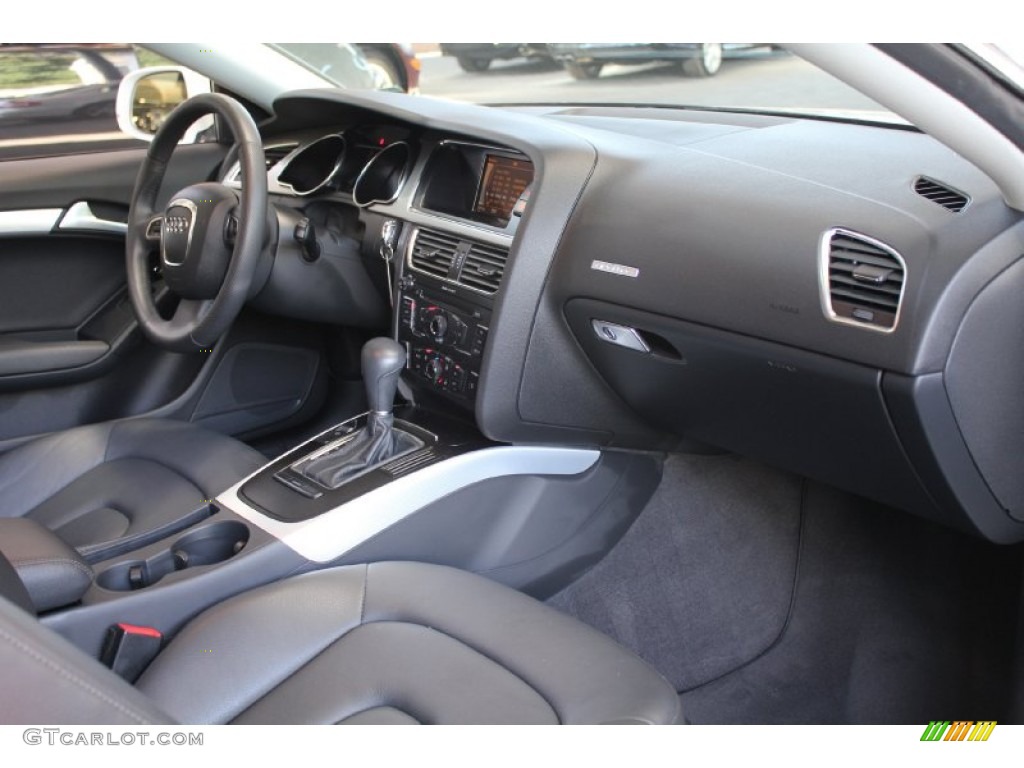 2010 Audi A5 2.0T quattro Coupe Black Dashboard Photo #52838337