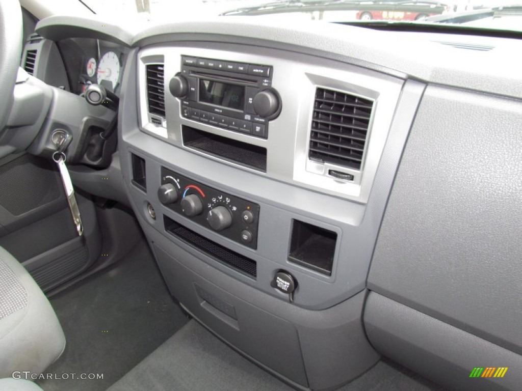 2007 Ram 1500 SLT Quad Cab - Bright Silver Metallic / Medium Slate Gray photo #17