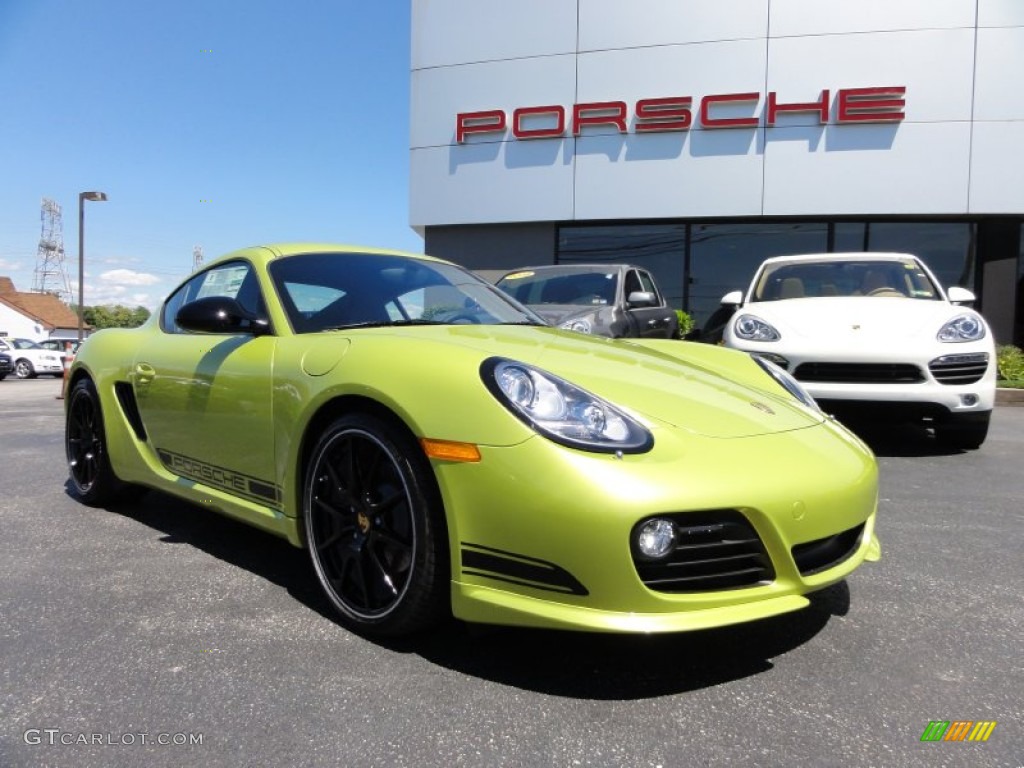 2012 Cayman R - Peridot Metallic / Black w/Alcantara photo #5