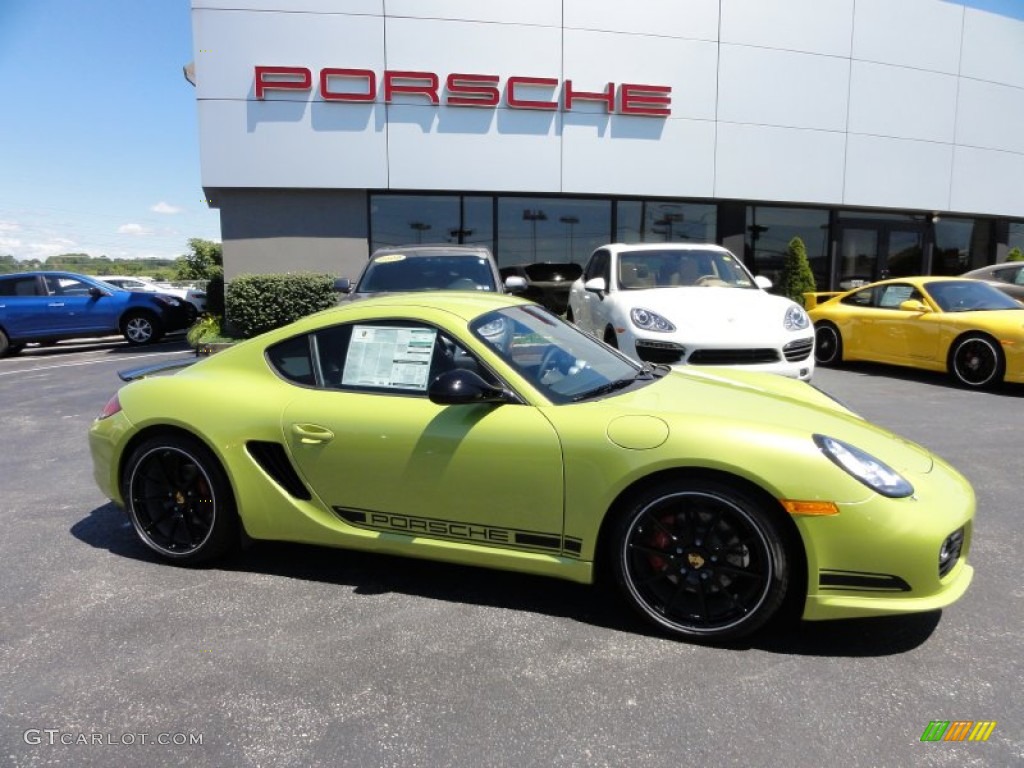 Peridot Metallic 2012 Porsche Cayman R Exterior Photo #52841400