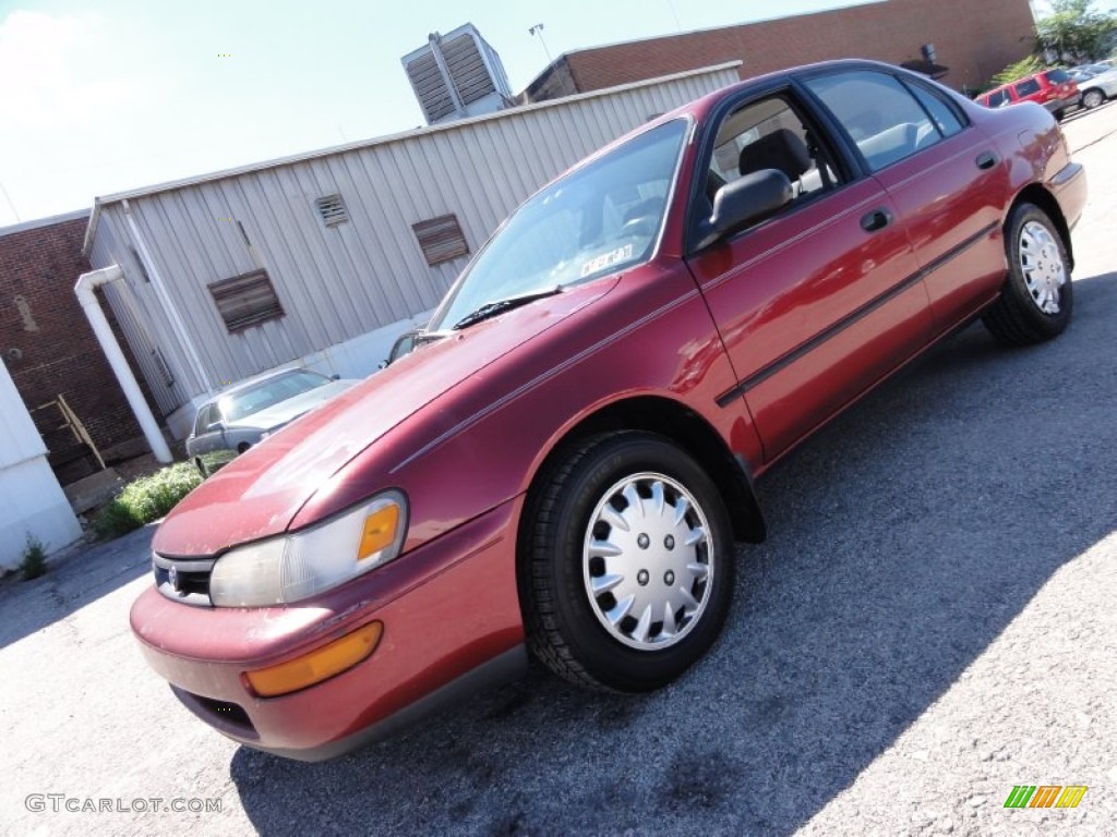 1994 Corolla DX - Red Pearl Metallic / Gray photo #2