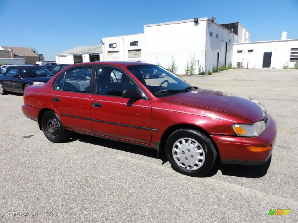 1994 Corolla DX - Red Pearl Metallic / Gray photo #6