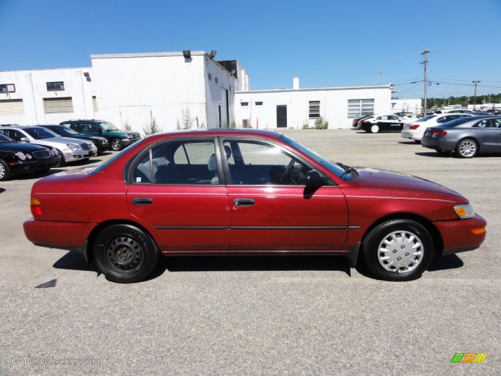 1994 Corolla DX - Red Pearl Metallic / Gray photo #7