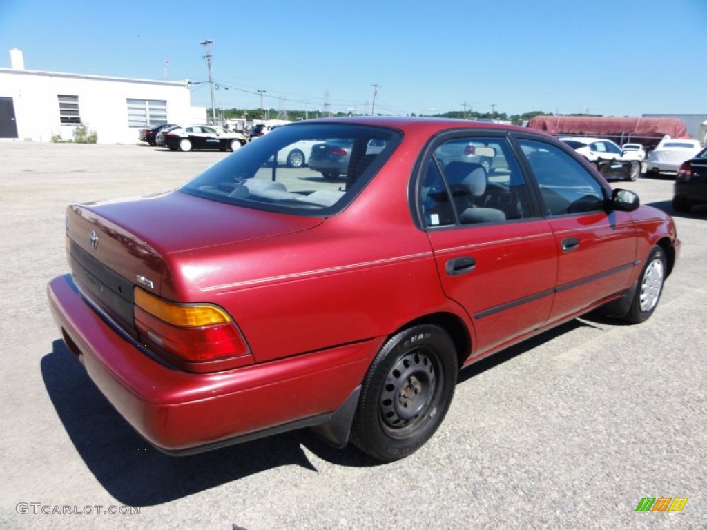1994 Corolla DX - Red Pearl Metallic / Gray photo #8