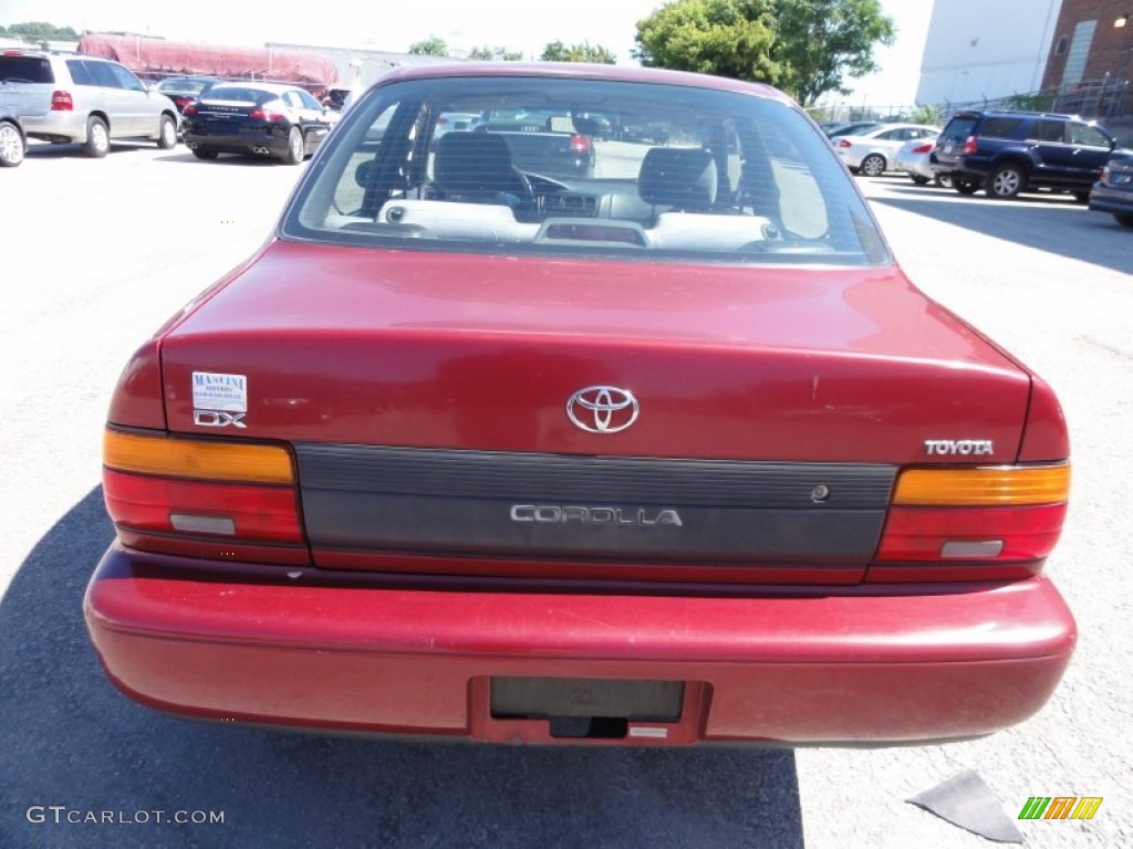 1994 Corolla DX - Red Pearl Metallic / Gray photo #9