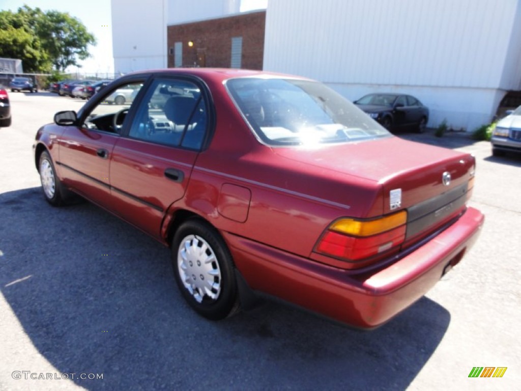 1994 Corolla DX - Red Pearl Metallic / Gray photo #10