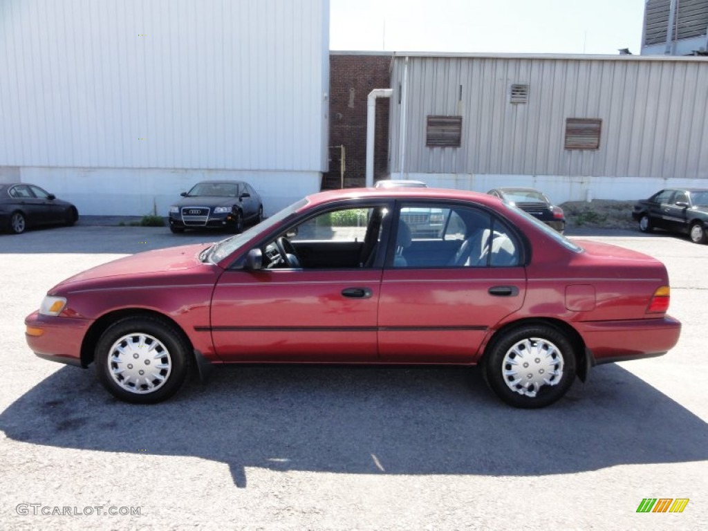 1994 Corolla DX - Red Pearl Metallic / Gray photo #11