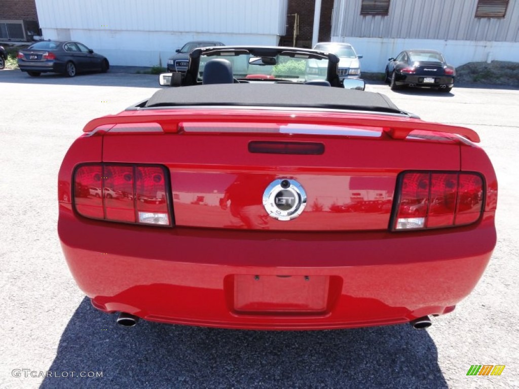 2008 Mustang GT Premium Convertible - Torch Red / Dark Charcoal photo #9