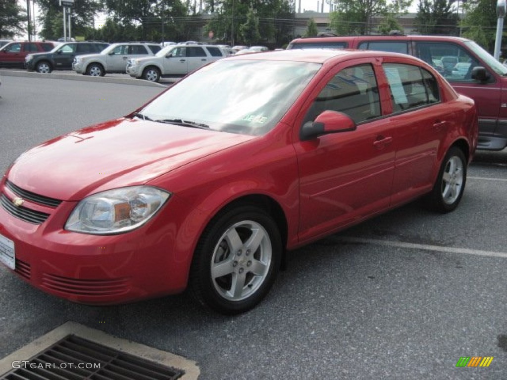 2010 Cobalt LT Sedan - Victory Red / Gray photo #3