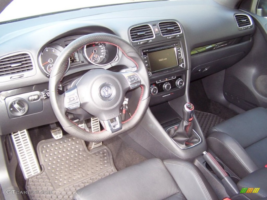 Titan Black Leather Interior 2010 Volkswagen GTI 2 Door Photo #52844529