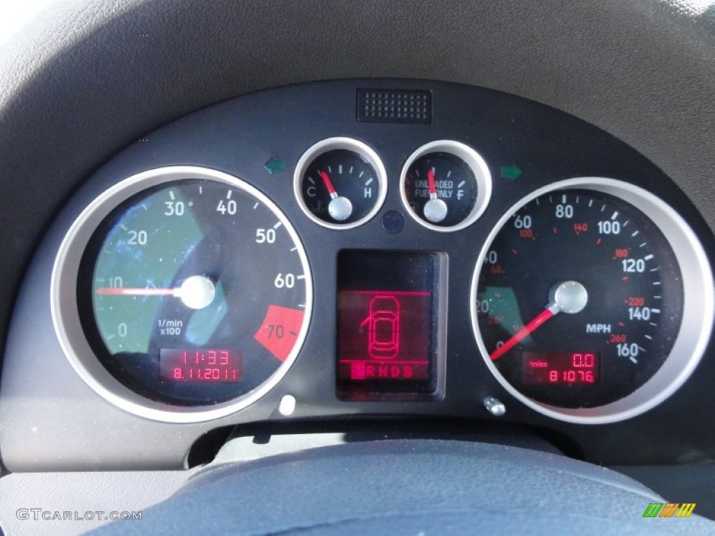 2005 Audi TT 1.8T Coupe Gauges Photo #52845462