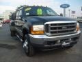 2001 Dark Highland Green Metallic Ford F350 Super Duty Lariat Crew Cab 4x4 Dually  photo #9