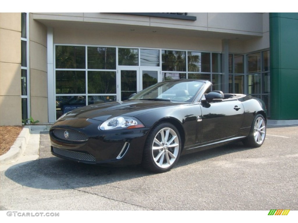 2011 XK XKR Convertible - Ultimate Black Metallic / Warm Charcoal/Warm Charcoal photo #1