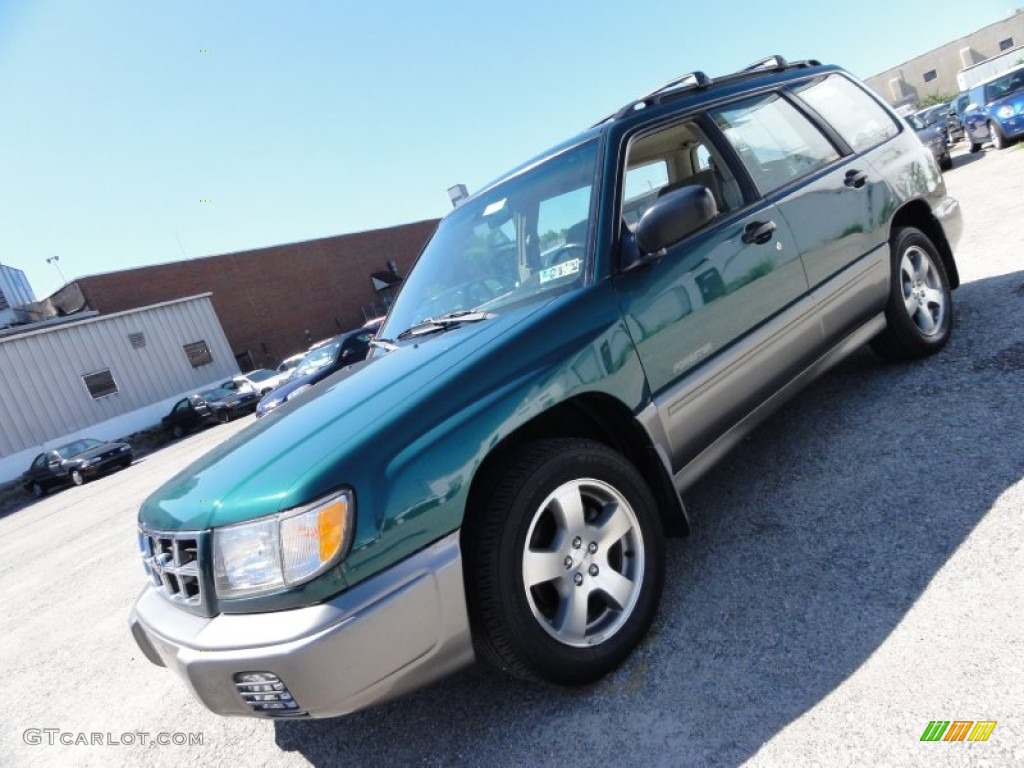 2000 Forester 2.5 S - Arcadia Green / Beige photo #2