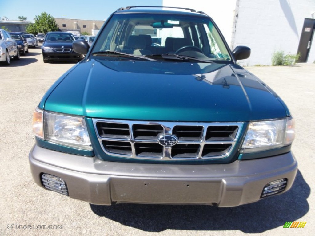 2000 Forester 2.5 S - Arcadia Green / Beige photo #3