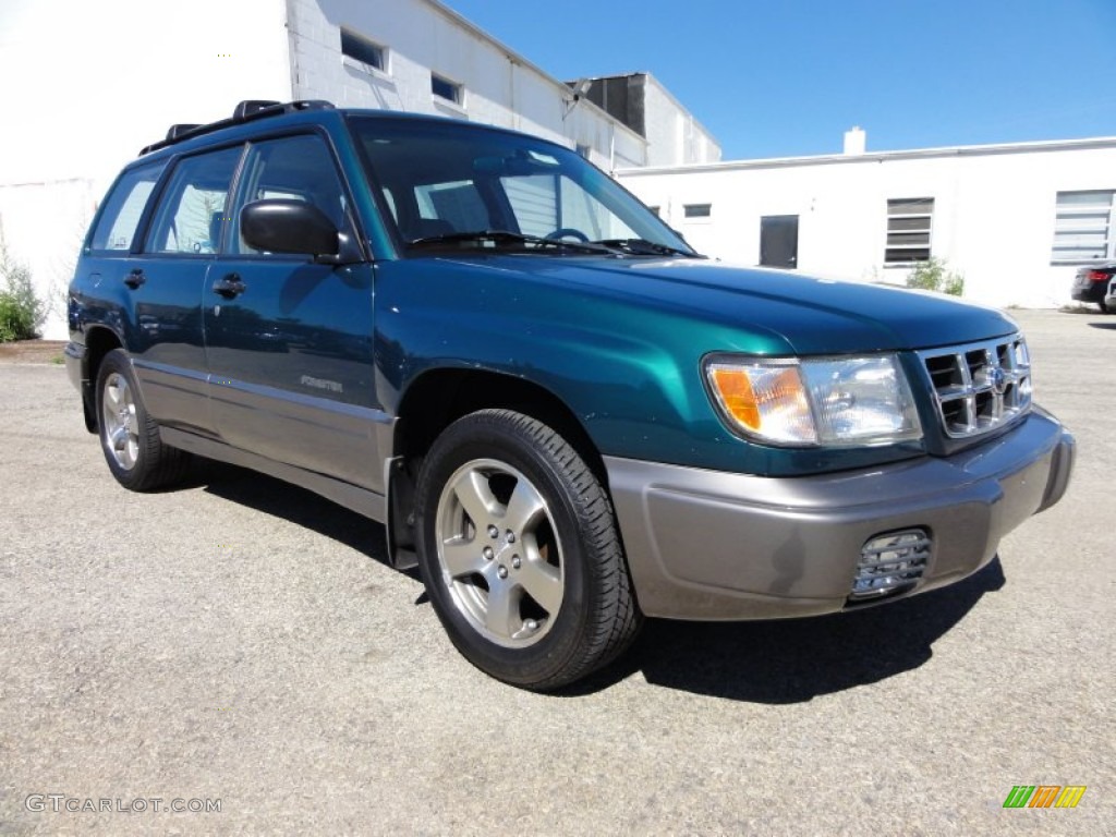 2000 Forester 2.5 S - Arcadia Green / Beige photo #5