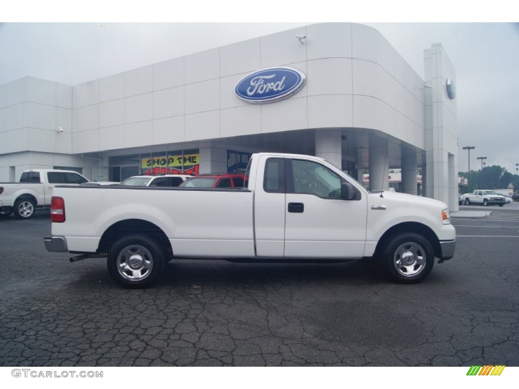 2006 F150 XLT Regular Cab - Oxford White / Medium/Dark Flint photo #2