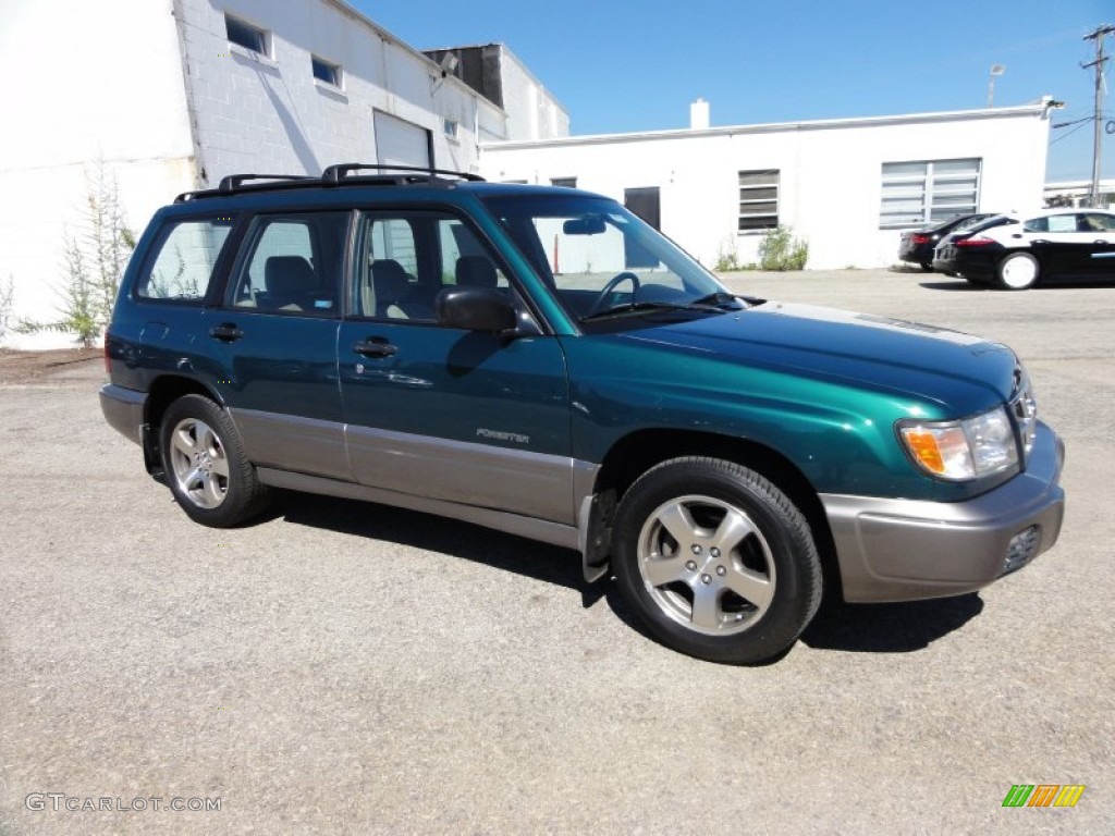 2000 Forester 2.5 S - Arcadia Green / Beige photo #6